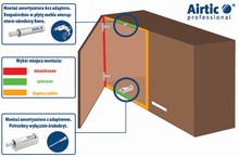 Zawiasy Hamulec pneumatyczny / stoper Airtic - brąz / fi 8 mm - Airtic Professional