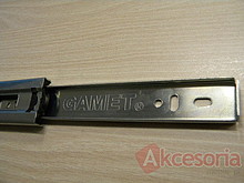 Prowadnica PK04 dł 40 cm ocynk biały, 100%  wysuw, 45kg - Gamet