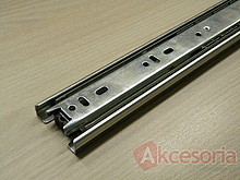 Prowadnica PK04 dł 55 cm ocynk biały, 100%  wysuw, 45kg - Gamet