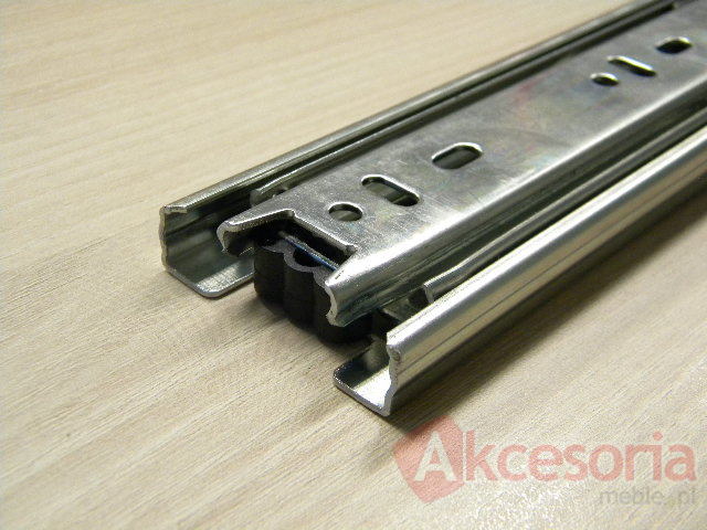 Prowadnica PK04 dł 55 cm ocynk biały, 100%  wysuw, 45kg