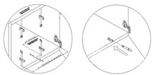 Zawiasy Adapter do hamulca Airtic 32 do drzwi nakładanych - popiel - Airtic Professional