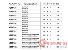 Uchwyt Aluminiowy dodatkowa stopka 4211 dł. 716 mm - Schwinn