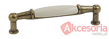 Uchwyt Mosiądz Patynowy/Porcelana 4044 dł. 107 mm - Schwinn