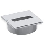 Przepust kablowy 6796 - chrom mat lakier / fi 80 mm    Wymiary: - szerokość: 87 mm - głębokość: 87 mm - wysokość: 26 mm    Materiał: tworzywo...