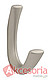 Wieszak do szaf metal - mat nikiel 2345 dł. 51 mm