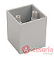 Stopka do mebli 6603- tworzywo - mat chrom lakierowany wys.6,3cm