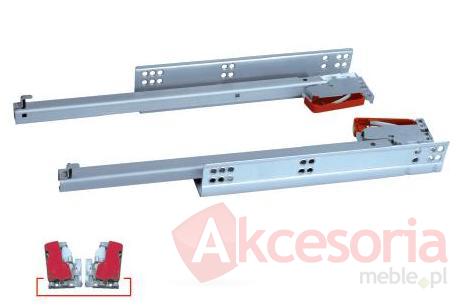 Prowadnica kryta z hamulcem PD  dł.45cm Wysuw 100% Gamet