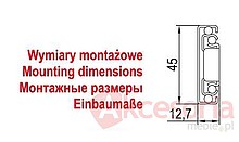 Prowadnica PK07 dł 50 cm z samodociągiem , 100%  wysuw, 40kg - Gamet