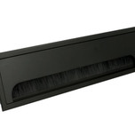 Przepust aluminiowy Siso RUMBA - czarny / 80x276 mm    Przepust kablowy wykonany z aluminium, z pokrywką i szczotką maskującą.   Wymiary: - wymiar...