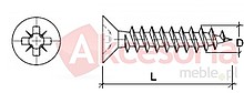 Wkret 0102 3,5x16 Metal Ocynk Żółty - IMPORT