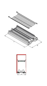 Ociekarki Ociekarka VARIANT 1 70 cm - biały - Rejs