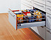 Tandembox Wys.D(M+2R)=198mm Głęb.45cm 30kg SZARA Hamulec
