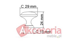 Gałka GP19 ZnAl Porcelana Mleczna MLK-3 Mosiądz antyczny(W) - Gamet