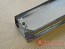 Uchwyt wpuszczany  UN50 128 mm Chrom połysk - Gamet