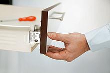 Szuflada METABOX 320M H=86mm Wysuw75% Biała dł.25cm Blum - Blum