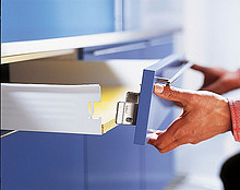 Szuflada METABOX 320M H=86mm Wysuw75% Biała dł.25cm Blum - Blum