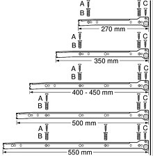Szuflady Szuflada METABOX 320M H=86mm Wysuw75% SZARA dł.40cm Blum - Blum