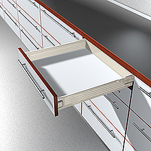 Szuflada METABOX 330M H=86mm Wysuw100% Kremowa dł.50cm Blu - Blum