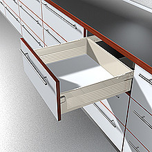 Szuflada METABOX 330H H=150mm Wysuw100% Kremowa dł.50cm Blu - Blum