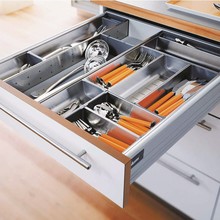 Organizery kuchenne Pojemnik ORGA-LINE - inox / 88x352 mm - Blum