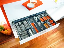 Organizacja szuflad Wkład na sztućce ORGA-LINE do Tandembox - inox / 10.3x50 cm  - Blum