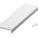 Zaślepka do toru dolnego PREMIUM 75/II    Listwa maskująca wkręty mocowania toru dolnego Premium 75/II. Wykonana została z aluminium, dostępna jest w...