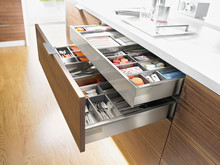 Organizacja szuflad Wkład na sztućce robocze ORGA-LINE do Tandembox - inox / 90x45 cm - Blum