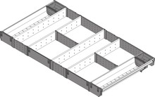 Organizacja szuflad Wkład na sztućce robocze ORGA-LINE do Tandembox - inox / 90x45 cm - Blum