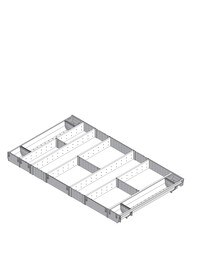 Organizacja szuflad Wkład uniwersalny ORGA-LINE do Tandembox - inox / 100x55 cm  - Blum