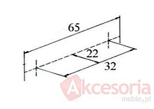 Gałka Zn Fennel 65.0867 Rozstaw 32 mm, Chrom Połysk(W) - Fennel