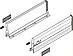Tandembox plus K - Boki 115 x 550mm, Stalowe, Białe, 30kg