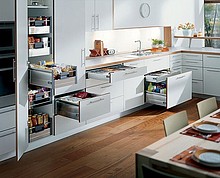 Szuflady Tandembox PROWADNICE 576 Dł.45cm Wysuw 100% 65kg Hamulec - Blum