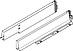 Tandembox INTIVO - Boki M Zlewozmywak. 84.5x500mm, Stal Czarna