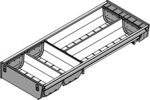 Organizacja szuflad Wkład na sztućce ORGA-LINE do Tandembox - inox / 19.2x50 cm - Blum