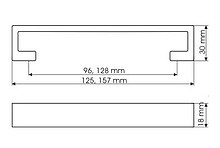 Uchwyt ZnAl US92 Chrom Rozstaw 96mm - Gamet