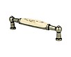 Uchwyt UP21 nikiel patynowany, porcelana MLK-3 Rozstaw 96mm(W)