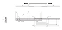 Prowadnice do szuflad Prowadnica kulkowa DZ2026 / dł. 35 cm / 50 kg / 2-stronny wysuw 75% - Accuride