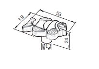 Uchwyt dziecięcy Gummi H150-53RU6 ( rybka ) - Siro