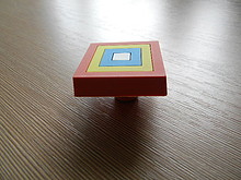 Uchwyt Dziecięcy Gummi H156-40RU12 (Kolorowy Kwadrat) - Siro