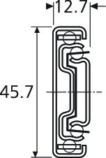 Prowadnice do szuflad Prowadnica kulkowa DZ3832 / dł. 40 cm / 50 kg / wysuw 100%  - Accuride