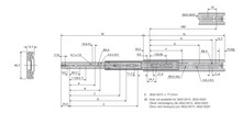 Prowadnice do szuflad Prowadnica kulkowa DZ3832 / dł. 50 cm / 50 kg / wysuw 100%  - Accuride