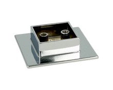 Uchwyt UU74 ZnAl Chrom rozstaw 16mm - Gamet