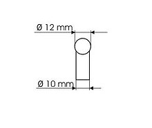 Reling RE10 ZnAl Chrom satynowy Rozstaw 352 mm - Gamet
