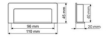 Uchwyt ZnAl UN59 chrom satynowy Rozstaw 160 mm - Gamet