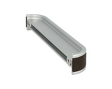  Uchwyt SM8121I Pokrycie Aluminium i Eko-skóra-Kolor Brąz - Siro