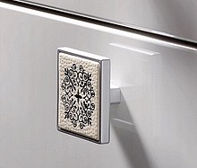 Uchwyt SM8151I Pokrycie Aluminium, Kremowa Eko-skóra - Siro
