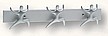 Wieszak 1432-400 Z Kolekcji Ocean Line Chrom Mat