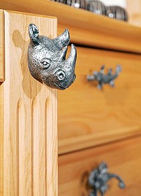 Gałka H138-73 Z Kolekcji Wild Animals Stary Mosiądz - Siro