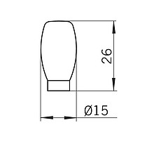 Gałka 933-15ZN4 Z Kolekcji Regis Nikiel Mat/Satyna - Siro