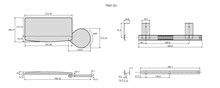 Półka klawiaturowa TRAY-201 z prowadnicami - czarny - Accuride
